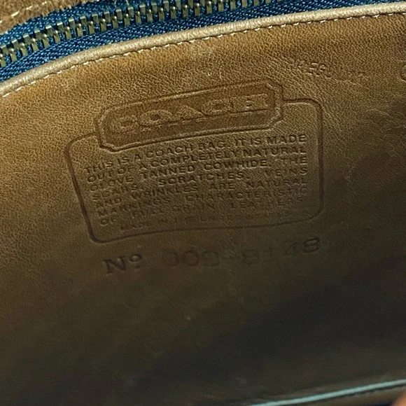 Coach Vintage Brown‎ Leather Crossbody Bag - Picture 9 of 15